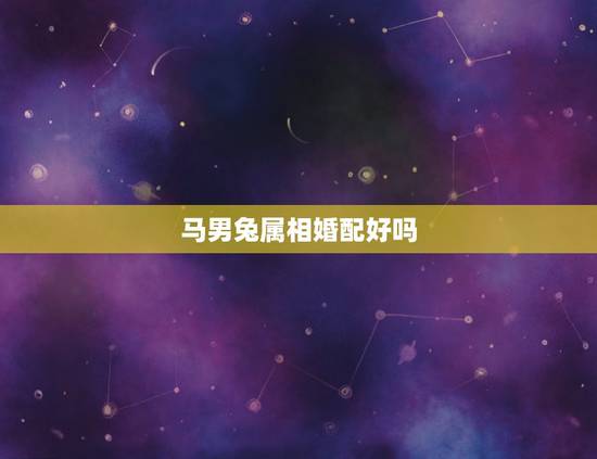 马男兔属相婚配好吗，属马和属兔的相配吗