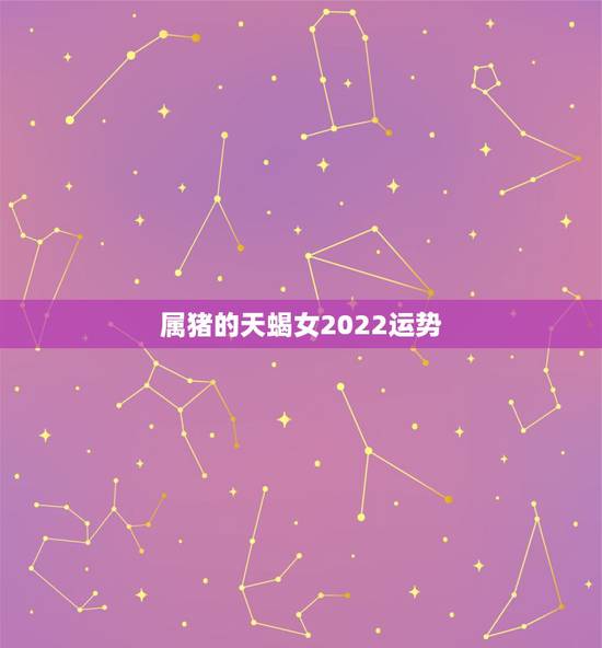 属猪的天蝎女2022运势，属猪天蝎座多会儿运气好