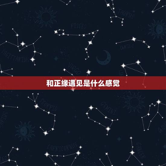 和正缘遇见是什么感觉,遇到结婚对象的征兆 和正缘遇见是什么感觉,遇到结婚对象的征兆