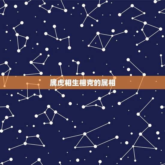 属虎相生相克的属相，十二属相相合与不合