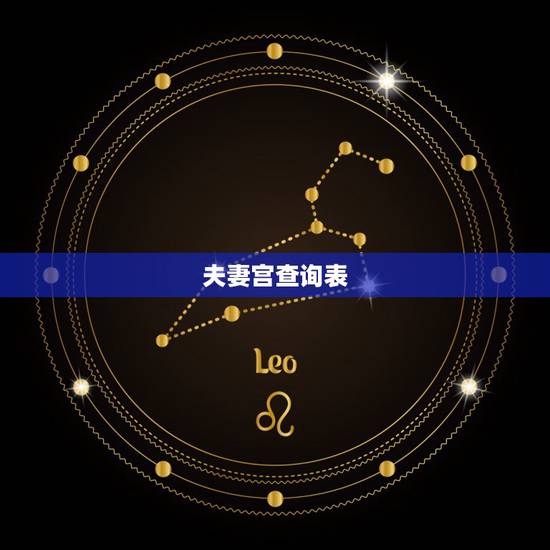 夫妻宫查询表,怎么查自己的婚姻宫 夫妻宫查询表,怎么查自己的婚姻宫