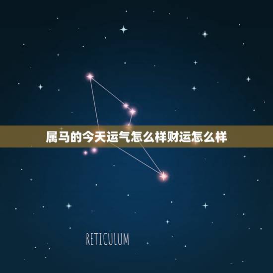 属马的今天运气怎么样财运怎么样，属马的人今年财运是怎么样