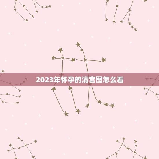 2023年怀孕的清宫图怎么看，今年2023年了解自己如何算清宫图怀孕的