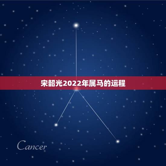 宋韶光2022年属马的运程，宋韶光2022 年12生肖每月运程