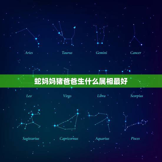 蛇妈妈猪爸爸生什么属相最好，父亲属猪母亲属蛇生个什么属相的宝宝较好