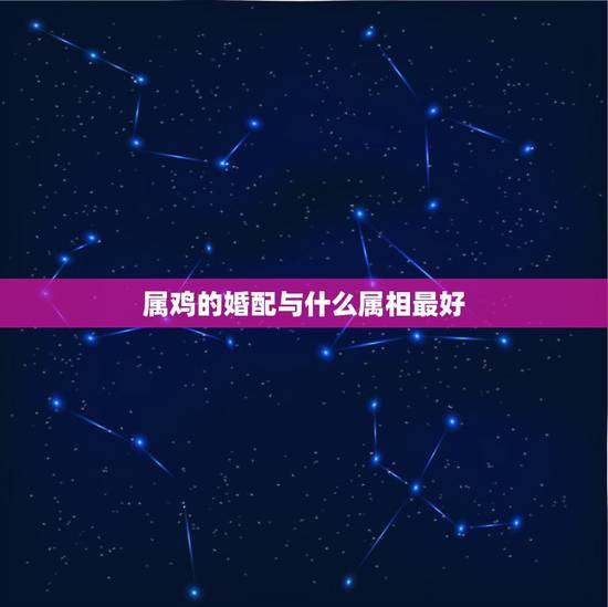 属鸡的婚配与什么属相最好，属鸡的和什么属相配婚最好