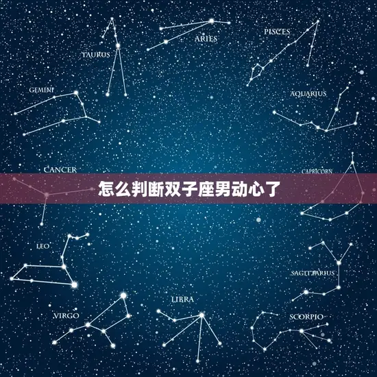 怎么判断双子座男动心了 怎么判断双子座男动心了