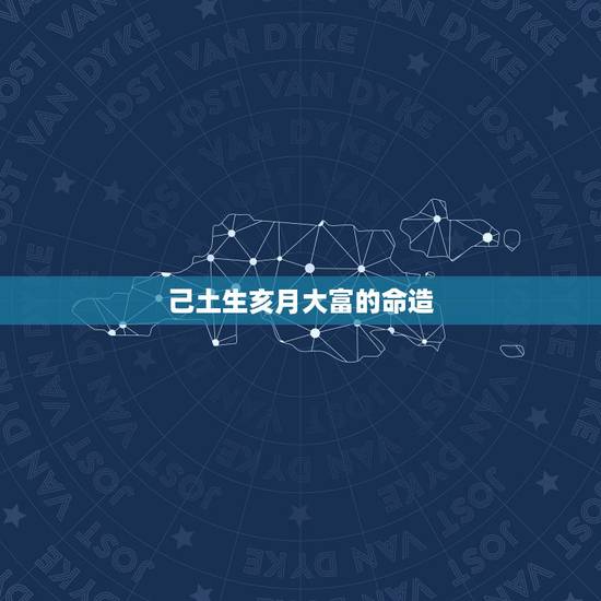 己土生亥月大富的命造,己生亥月何以取贵运 己土生亥月大富的命造,己生亥月何以取贵运