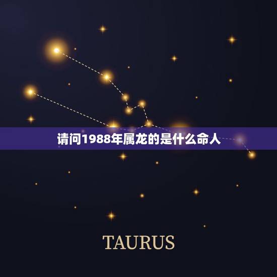 请问1988年属龙的是什么命人，1988年属龙五行什么命