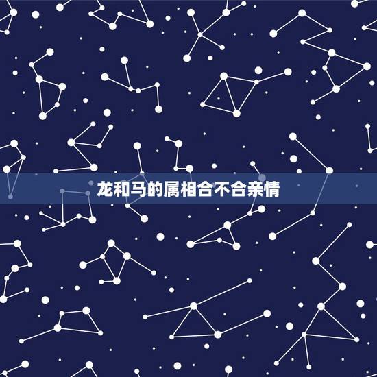 龙和马的属相合不合亲情,属龙和属马姻缘怎么样 龙和马的属相合不合亲情,属龙和属马姻缘怎么样