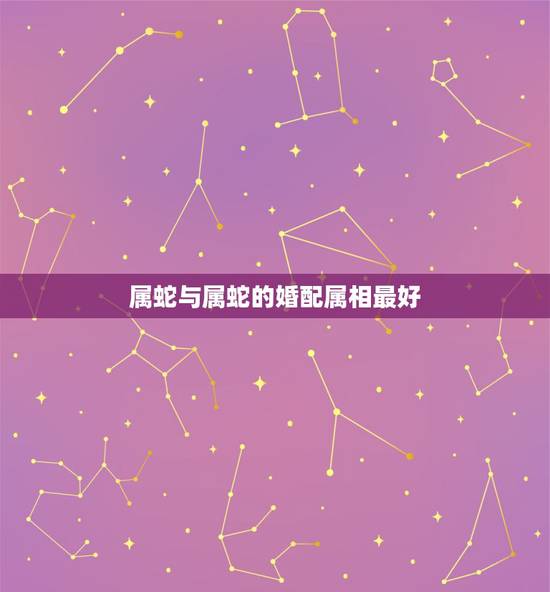 属蛇与属蛇的婚配属相最好，属蛇的和什么属相配