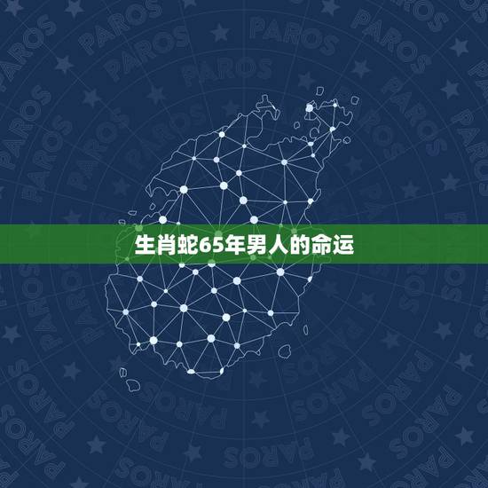 生肖蛇65年男人的命运，65年属蛇男的今天怎么样？