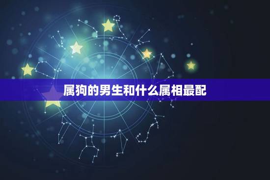 属狗的男生和什么属相最配，属狗男和什么属相最配和什么属相不和？