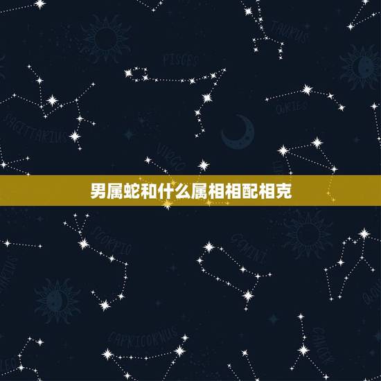 男属蛇和什么属相相配相克，属蛇和什么属相相冲