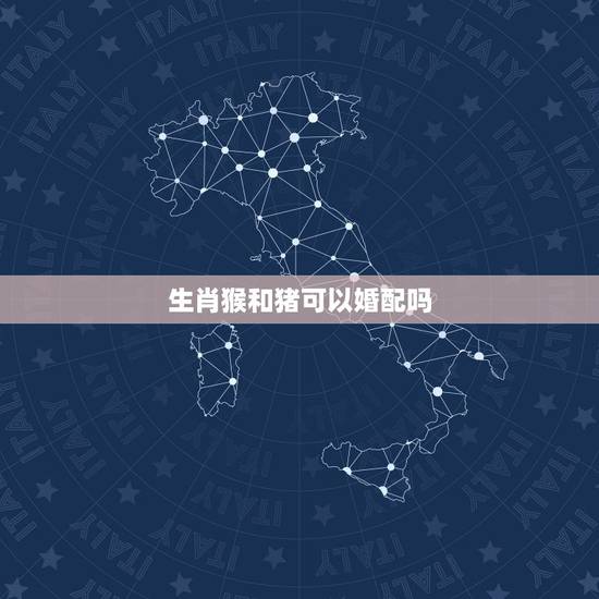 生肖猴和猪可以婚配吗，属猴的和属猪的相配吗