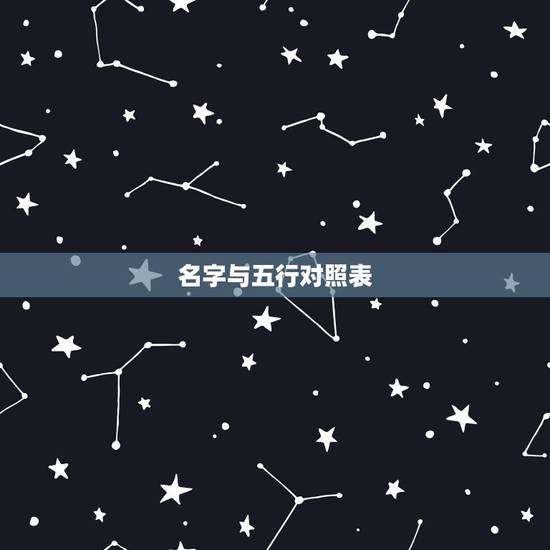 名字与五行对照表,金木水火土五行属性各代表 名字与五行对照表,金木水火土五行属性各代表