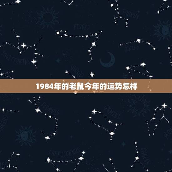 1984年的老鼠今年的运势怎样,1984属鼠人全年运势 1984年的老鼠今年的运势怎样,1984属鼠人全年运势