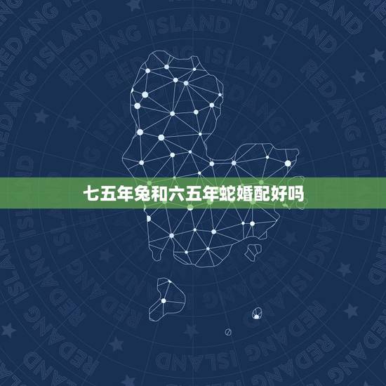七五年兔和六五年蛇婚配好吗,属六五年属蛇男与七五年属兔女能结为夫妻吗? 七五年兔和六五年蛇婚配好吗,属六五年属蛇男与七五年属兔女能结为夫妻吗?