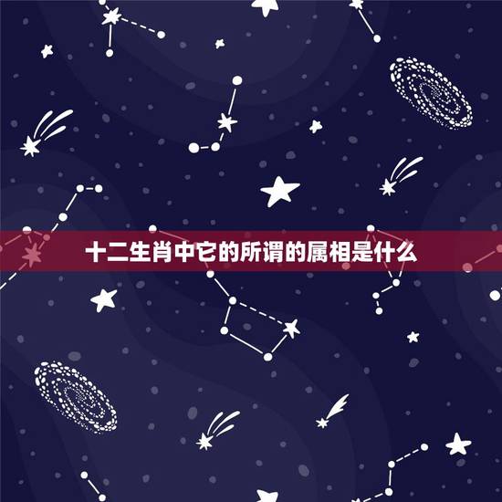 十二生肖中它的所谓的属相是什么，十二生肖中的十二种动物怎么确定的？