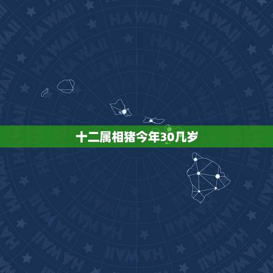 十二属相猪今年30几岁,十二生肖年龄对照表 十二属相猪今年30几岁,十二生肖年龄对照表