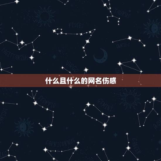 什么且什么的网名伤感，求好听且伤感的网名，要字多的！
