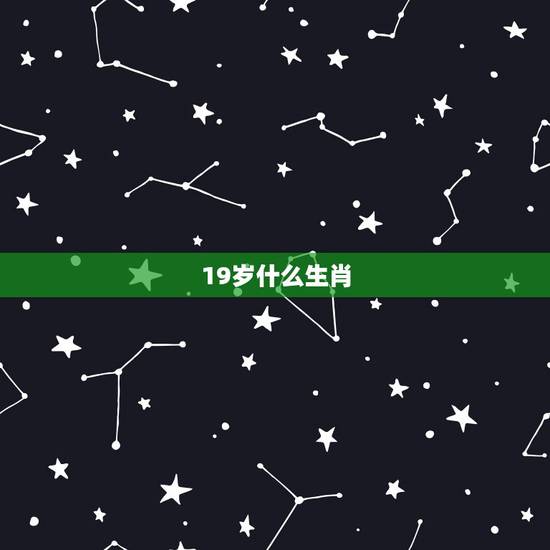 19岁什么生肖，19岁什么生肖2015新年