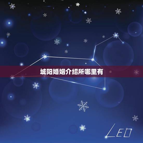 城阳婚姻介绍所哪里有，婚姻介绍所在哪有