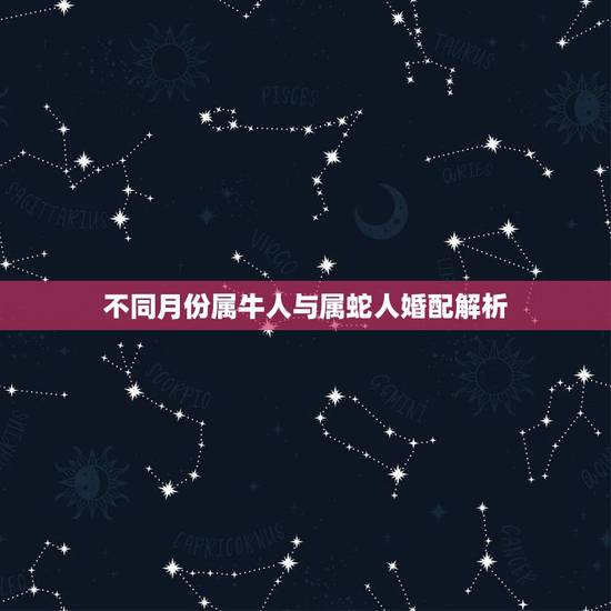 不同月份属牛人与属蛇人婚配解析，属牛的和属蛇的配吗