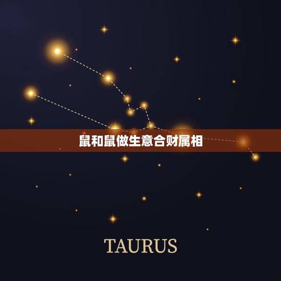 鼠和鼠做生意合财属相，属鼠的人和什么属相的做生意好