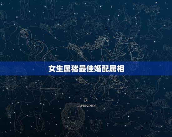 女生属猪最佳婚配属相，属猪的女生和什么属相最配