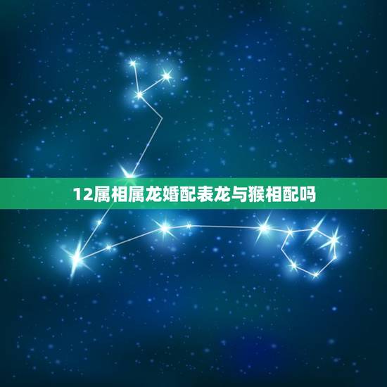 12属相属龙婚配表龙与猴相配吗，属龙与属猴婚配好不好