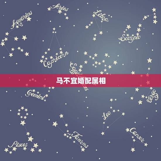 马不宜婚配属相，属马的和什么属相不配