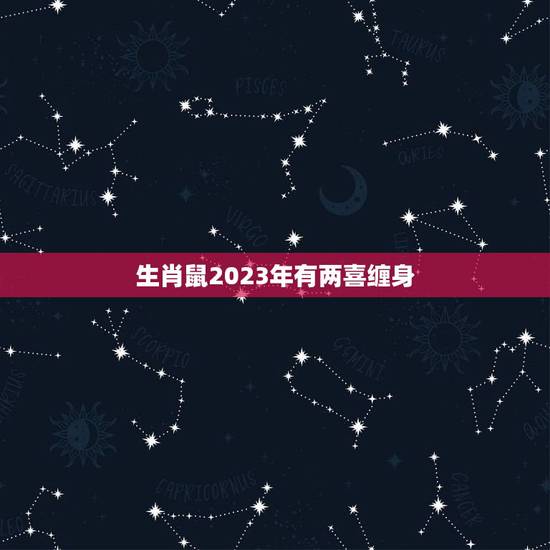 生肖鼠2023年有两喜缠身 1984年属鼠人39岁运势 生肖鼠2023年有两喜缠身 1984年属鼠人39岁运势