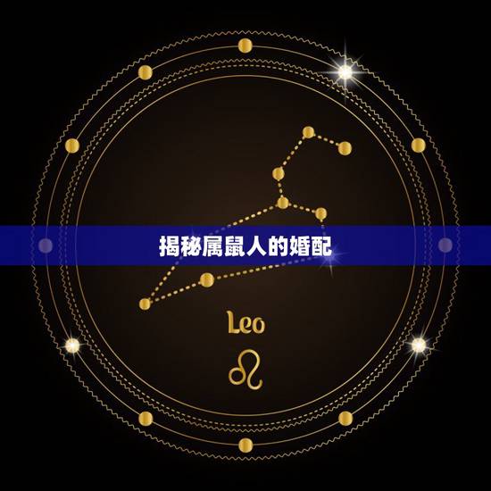 揭秘属鼠人的婚配，属鼠人的婚姻与命运