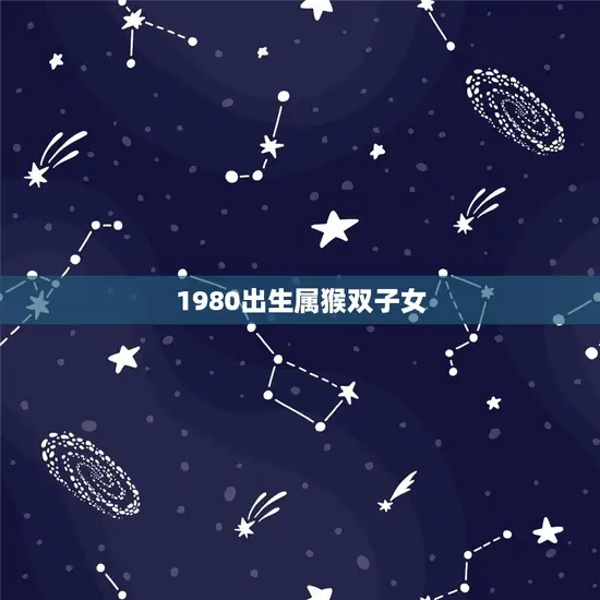 1980出生属猴双子女 1980出生属猴双子女