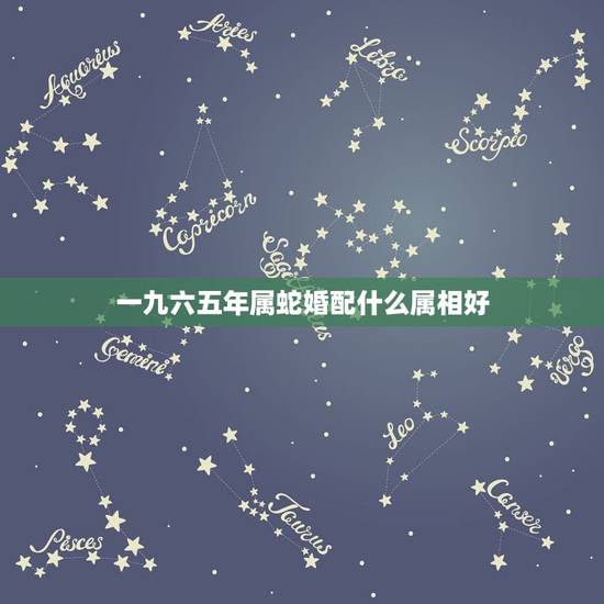 一九六五年属蛇婚配什么属相好，男属蛇的属相婚配表 属蛇的和什么属相最配