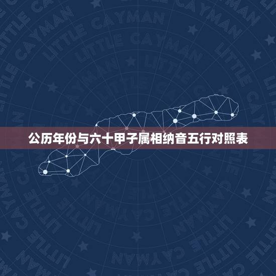 公历年份与六十甲子属相纳音五行对照表,六十甲子纳音表五行歌) 公历年份与六十甲子属相纳音五行对照表,六十甲子纳音表五行歌)