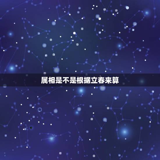属相是不是根据立春来算，属相是按过年算还是立春算