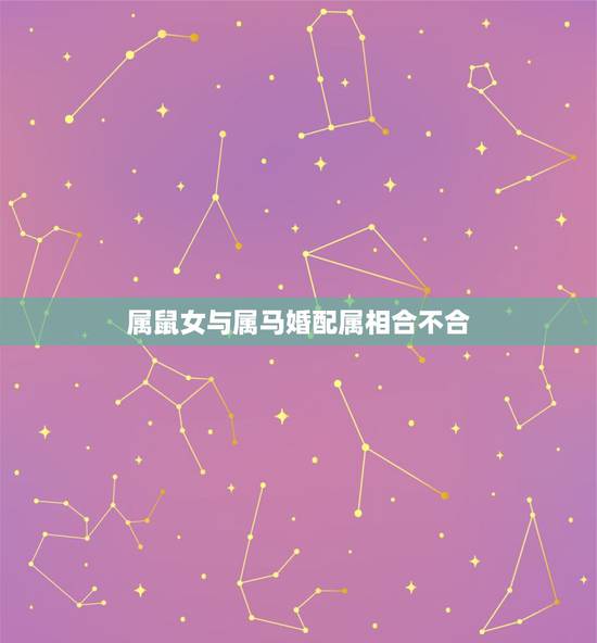 属鼠女与属马婚配属相合不合,男属鼠女属马婚姻相配吗能到老吗? 属鼠女与属马婚配属相合不合,男属鼠女属马婚姻相配吗能到老吗?