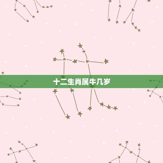 十二生肖属牛几岁,十二生肖岁数年龄表 十二生肖属牛几岁,十二生肖岁数年龄表