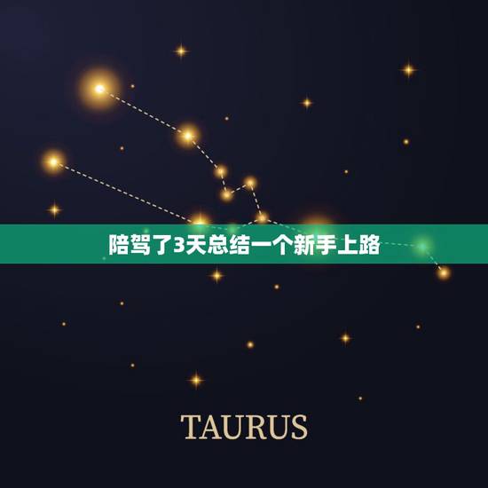 陪驾了3天总结一个新手上路,新手上路需要陪驾吗 陪驾了3天总结一个新手上路,新手上路需要陪驾吗