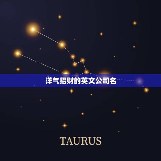 洋气招财的英文公司名，请帮我取个贸易公司名，要求洋气，中英文都好听