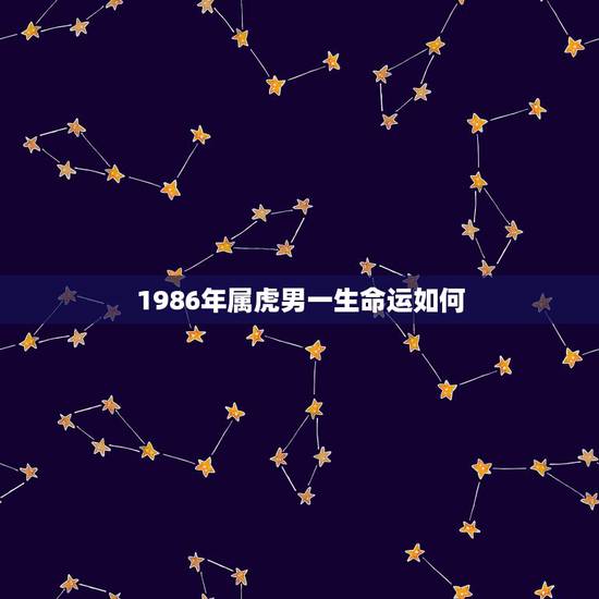 1986年属虎男一生命运如何,1998年属虎男一生命运 1986年属虎男一生命运如何,1998年属虎男一生命运