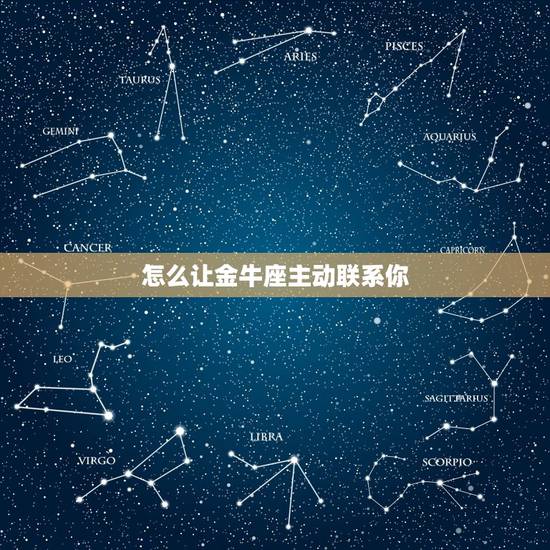 怎么让金牛座主动联系你,怎样才能让金牛女分手后主动联系自己 怎么让金牛座主动联系你,怎样才能让金牛女分手后主动联系自己