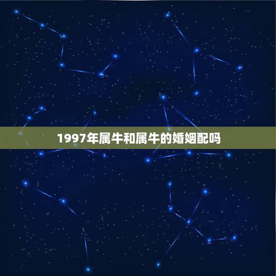 1997年属牛和属牛的婚姻配吗,92年男猴跟97女牛 1997年属牛和属牛的婚姻配吗,92年男猴跟97女牛