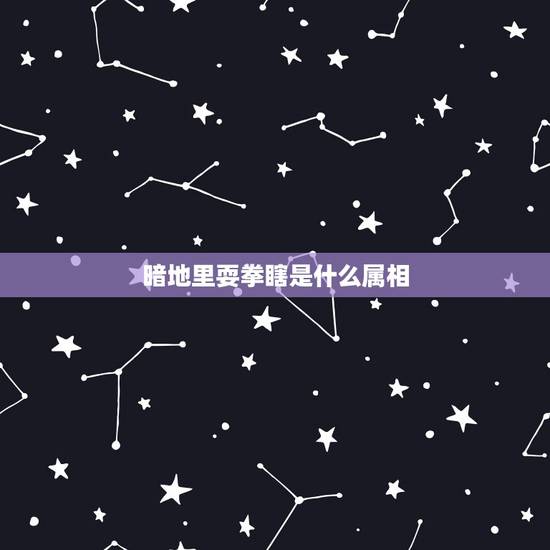 暗地里耍拳瞎是什么属相,拳打脚踢打一生肖 暗地里耍拳瞎是什么属相,拳打脚踢打一生肖