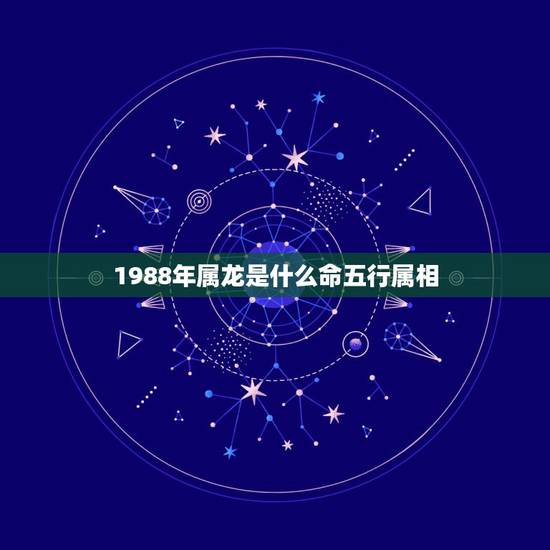 1988年属龙是什么命五行属相，88年属龙五行是什么？