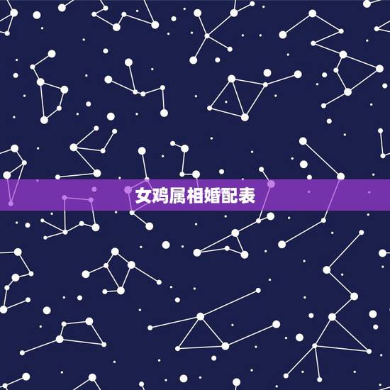 女鸡属相婚配表，男属鸡的属相婚配表