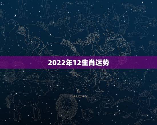 2022年12生肖运势，2021年运势12生肖运势
