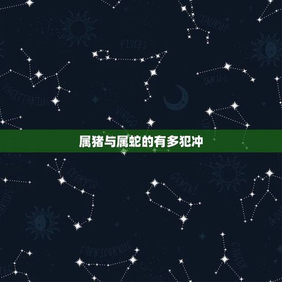 属猪与属蛇的有多犯冲，属猪与属蛇的婚姻如何